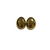 Oval Gold Earrings